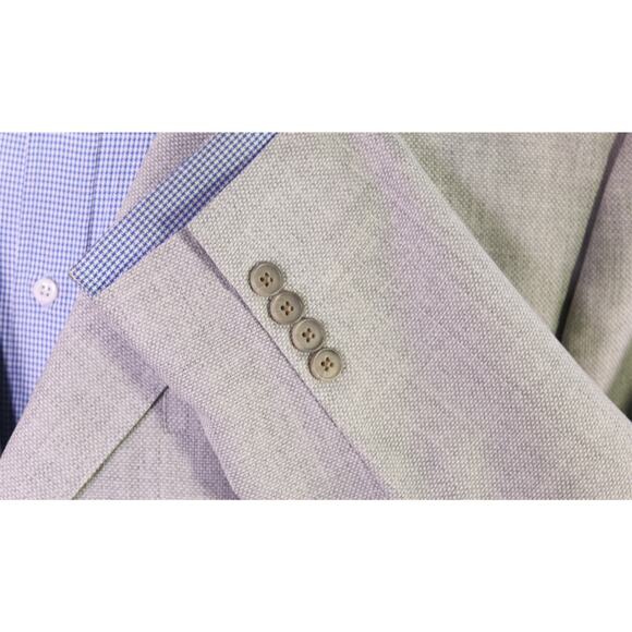 Bonobos Standard Fit Gray Knit Woven Patch Pocket 2-Btn Wool Blazer 52S New! - Picture 6 of 11